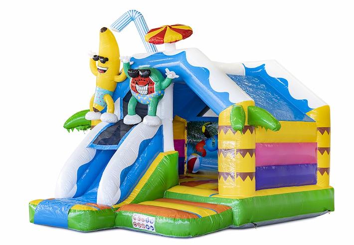 Springkussen met glijbaan huren in Hattem
